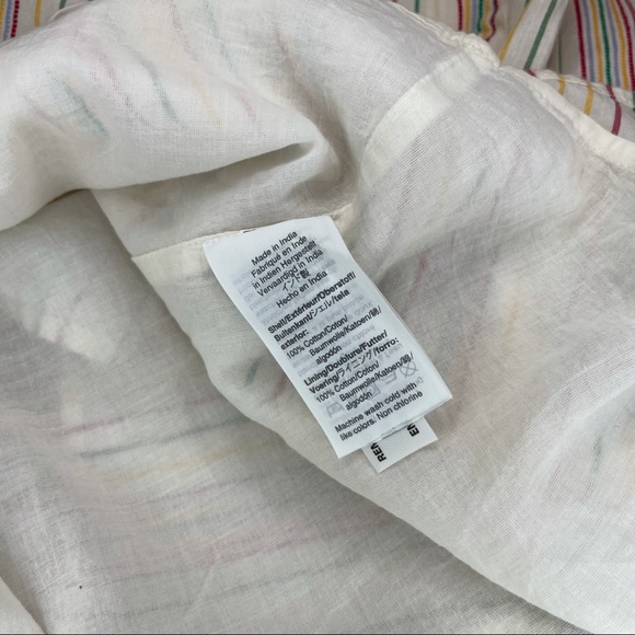 Madewell Rainbow Striped Midi-Dress with buttons - Picture 10 of 12